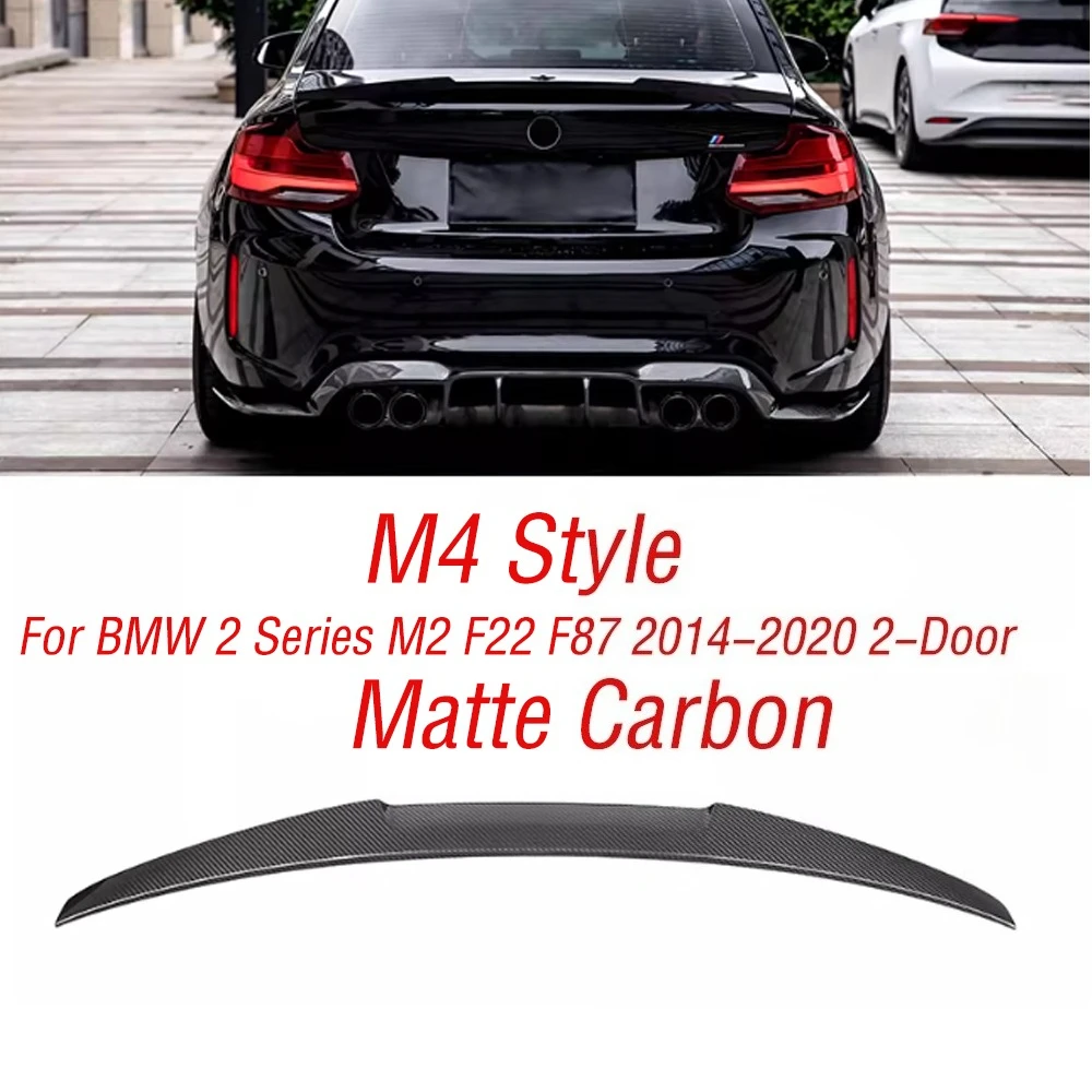 For BMW 2 Series M2 F22 F87 2014-2020 2-Door Car Spoiler Wing Rear Trunk Lip Tail Fin Bodykit Tuning Guard Board Lid Accessories view 5