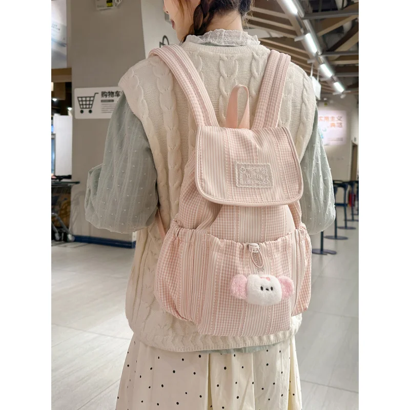Backpack for female studentsinsVersatile, lightweight, and stylish backpack for girls, perfect for outings and travel
