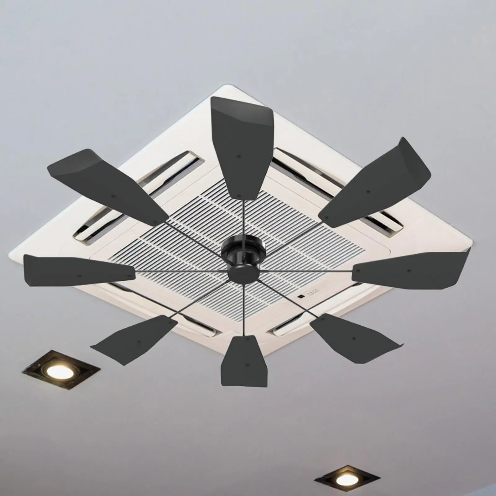 Central Air Conditioner Vent Deflector Anti Direct Blowing Easy to Air Deflector Anti Condensation Wind Baffle for Hall