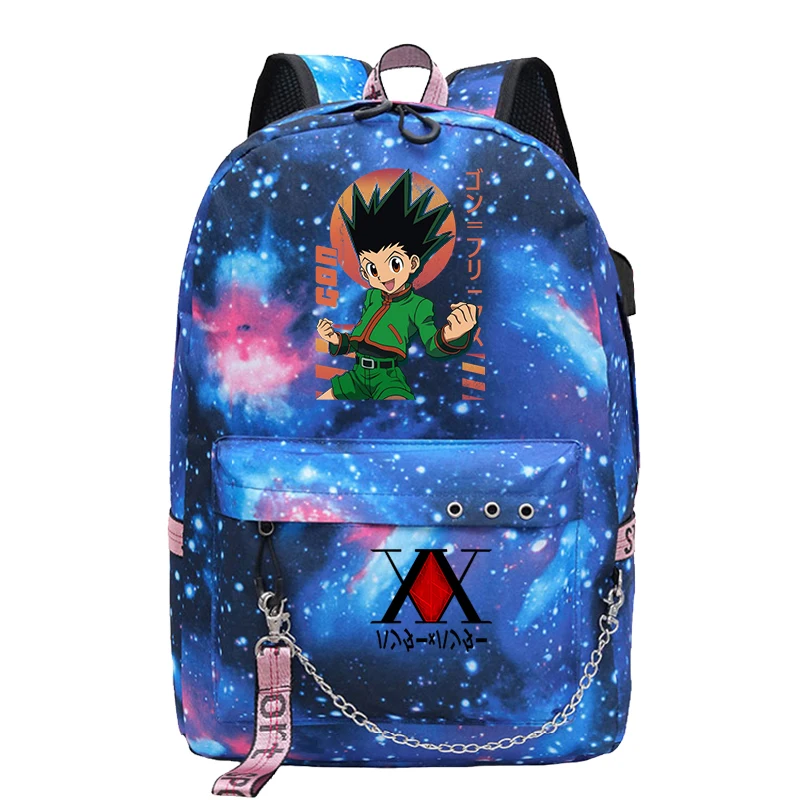 GON FREECSS Student School Bags HUNTER×HUNTER Anime Laptop Backpack Harajuku Mochilas Para Mujer Trendy Boys Bagpack Rucksack