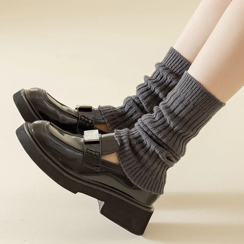 Trendy frauen Beinlinge Hohe Qualität Einfarbig Adrette Lange Warme Einfache Mode Knie Hohe Socken Für Frauen Koreanischen Stil