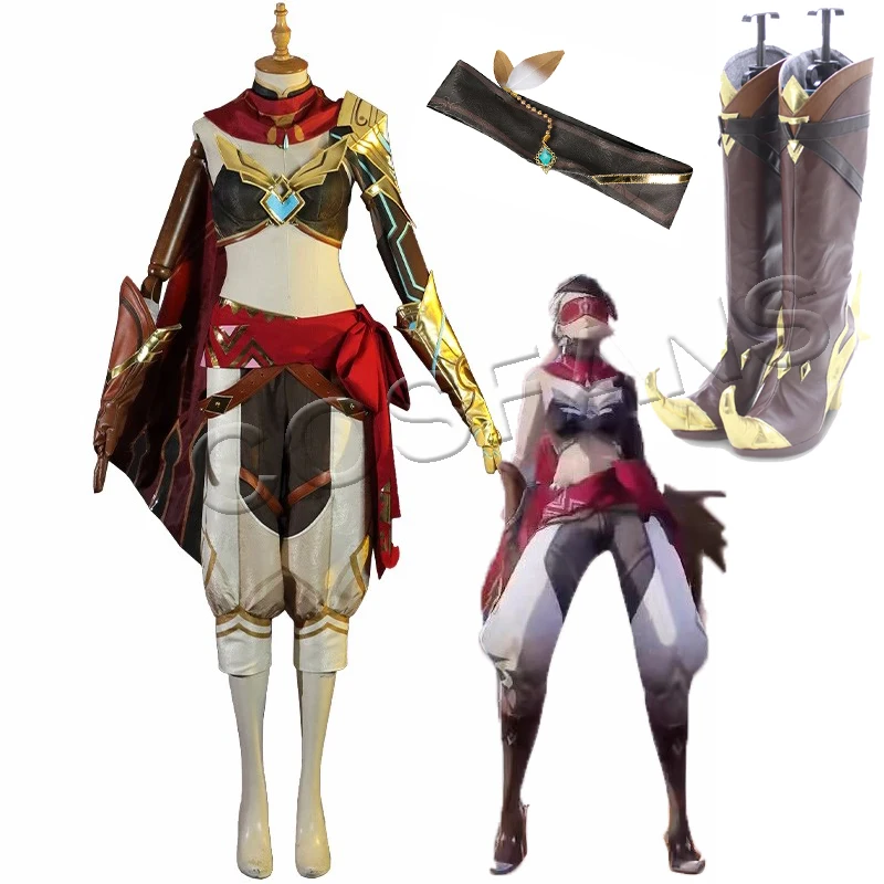 

Lingfeng Hunter Cosplay Game Genshin Impact Cosplay CostumeThe Eremites Lingfeng Hunter Sumeru Cosplay Costume Suit