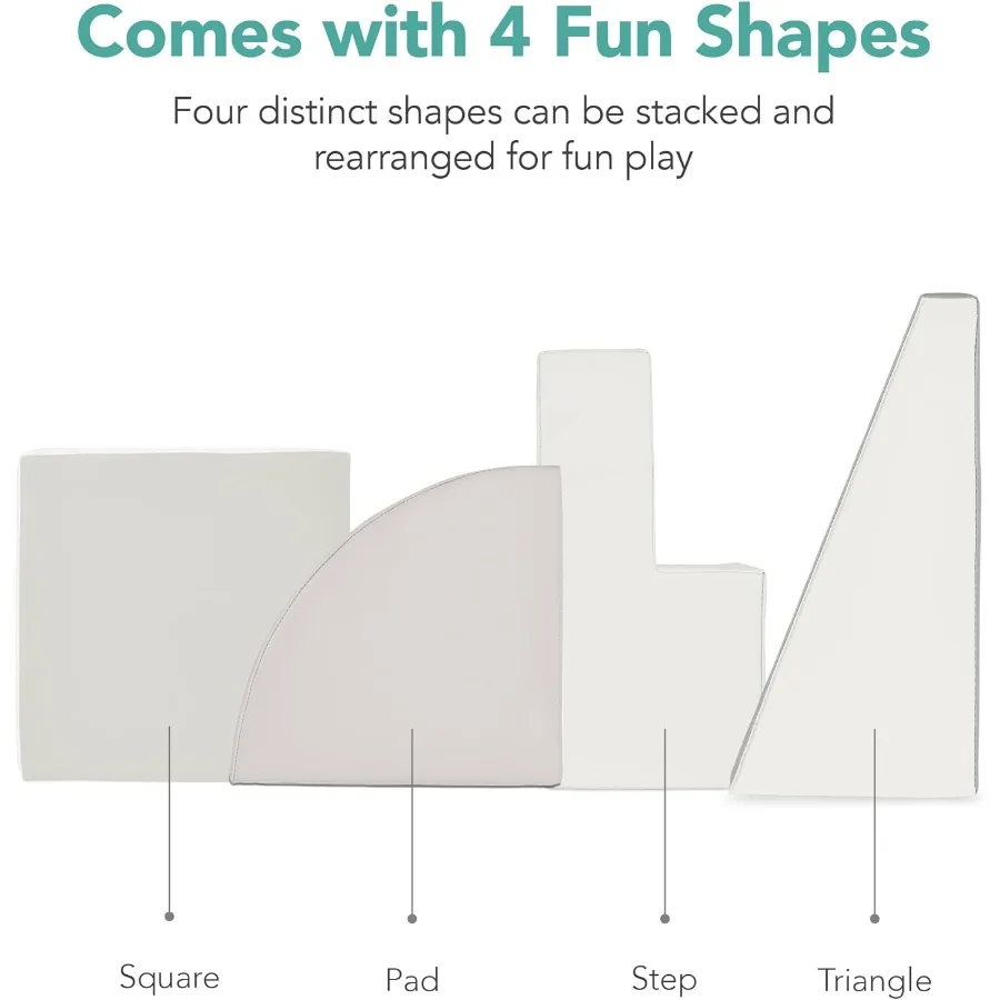 أفضل منتجات الاختيار مكونة من 4 قطع من كتل الرغوة الناعمة للتسلق والزحف وهياكل اللعب لتنمية الطفل والتنسيق بالألوان موتو #6