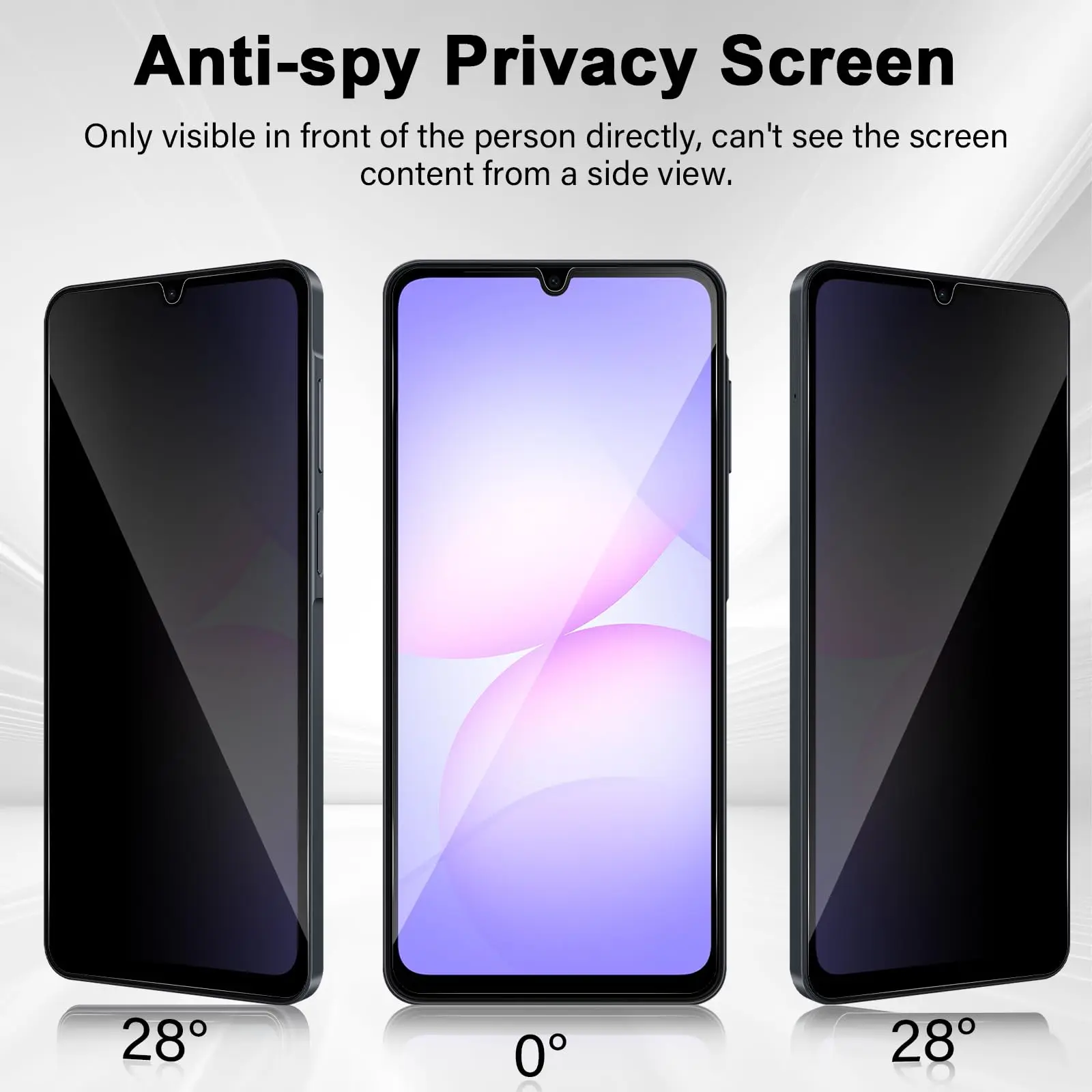 واقي شاشة مضاد للتجسس لهاتف سامسونج جالاكسي A07 4G 5G Privacy 9H حافظة زقزقة مضادة للخدش صديقة للبيئة