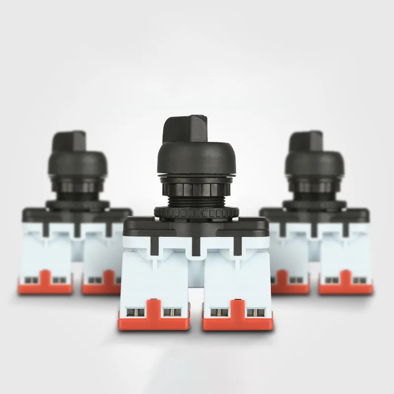 10PCS 16A EX Rotary Switch Explosion-proof Safety Protection Three Positions 4NC Knob Manual Selector Silver Contact IIC T6