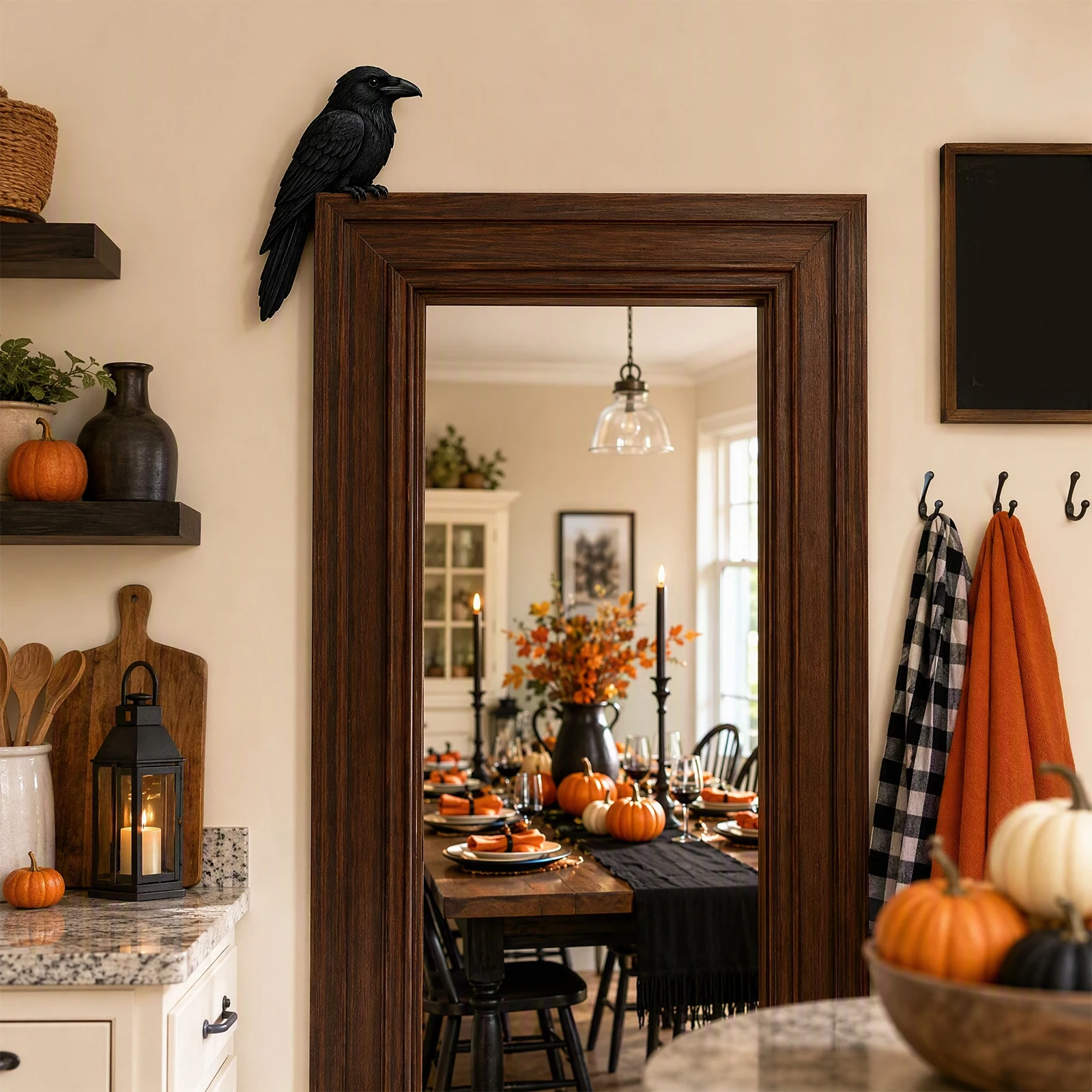 Wooden Carved Owl Art Door Topper Bird Animal Home Decor Holiday Festive Gift 4.72x4.33in for Window Sills