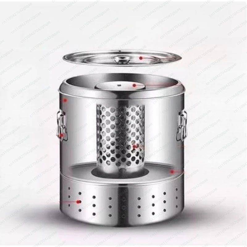 

Smokeless Stainless Steel BBQ Grill Double Layer Hanging Grill