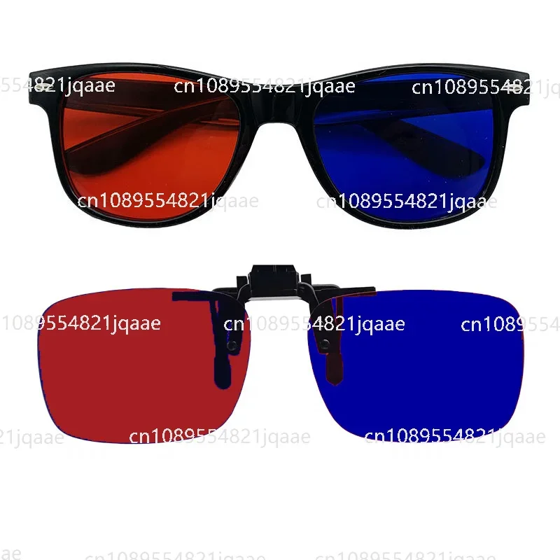 

Красно-зеленая оправа для очков Лево-зелено-право-красная косая амблиопия Тренировка дегибирования Одновременный визуальный фьюжн Стереопсис