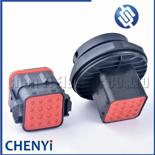 Imagen 2 del producto Conector electrónico impermeable para automóvil macho hembra de 16 pines (4B+12S) 132124 -001 132124 -000 Con Pasadores Para Tipo ITT CTB