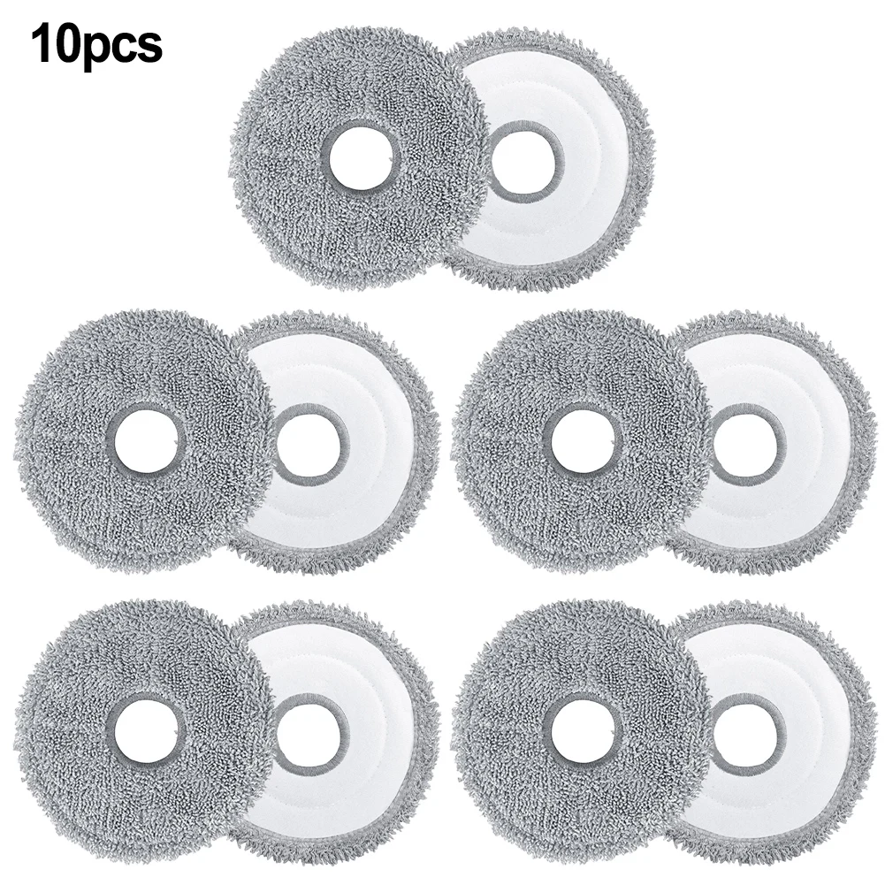 4/10Pcs Grey Mop Rag For-Dreame Ultra, Pro, S30 Pro Ultra,X30,S10,L10s Pro Ultra Heat Household Cleaning Tools