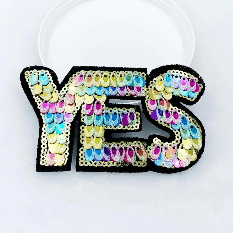 

1 шт., 60*107 мм, нашивки с буквами, наклейки, утюг на одежде, теплопередача, вышитая ткань, ткань, аппликация с блестками