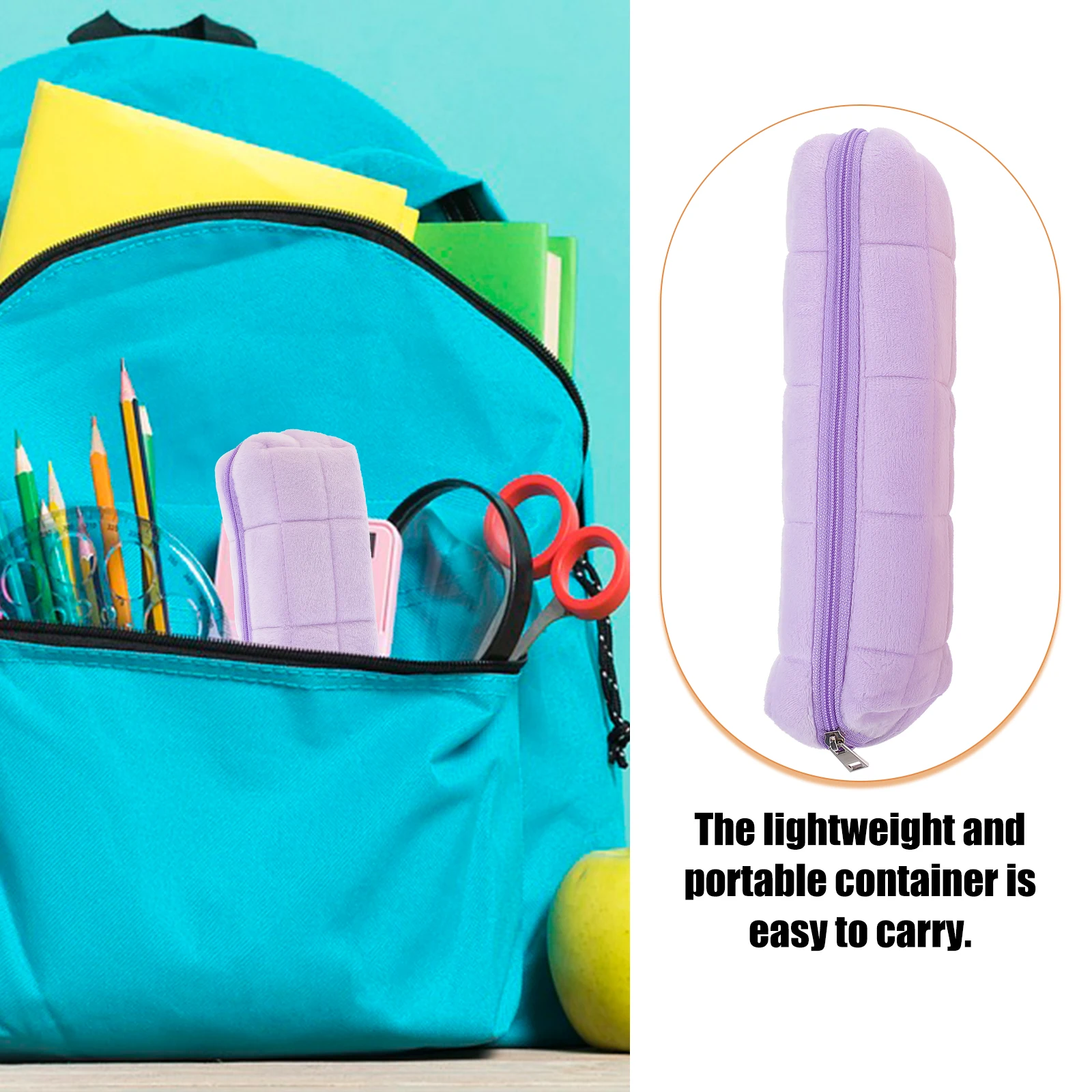 

3Pcs Multifunctional Pencil Case Large Capacity Nylon Pen Bag Portable School Stationery Organizer Pencil Case