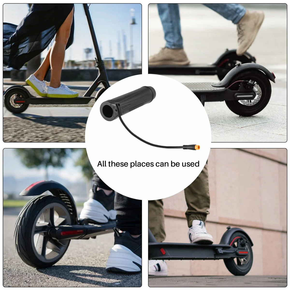 Poignée d'accélérateur au pouce pour scooter électrique C20, pièces de poignée de contrôle de vitesse de vélo électrique