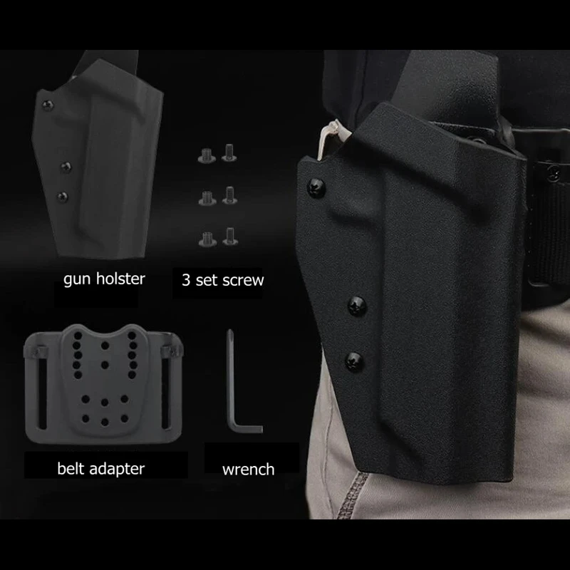 Jagd Gun Holster Kydex Pistole Fall Gürtel Adapter Gun Holster Taille Plattform für G17/19/19X/45/43/43X/20/29