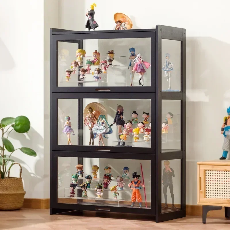 Large  display box cabinet figure acrylic figurine toy ornament artifact dust-proof transparent blind box storage  Durable