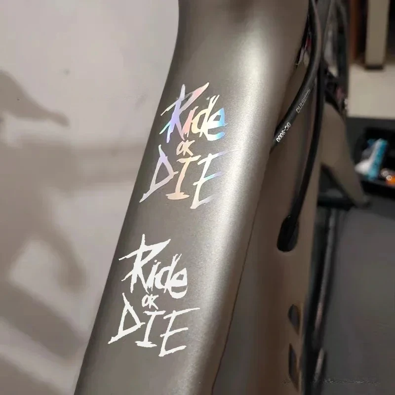 1 قطعة ركوب أو يموت ملصقات إطار الدراجة العلوي أنبوب الشارات ل MTB دراجة الإطار الزخرفية الدراجة اكسسوارات السيارات دراجة نارية