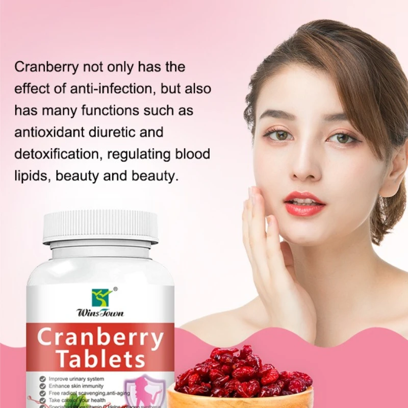 

Cranberry tablets support cardiovascular health promote gut microbiota balance promote beauty and skincare