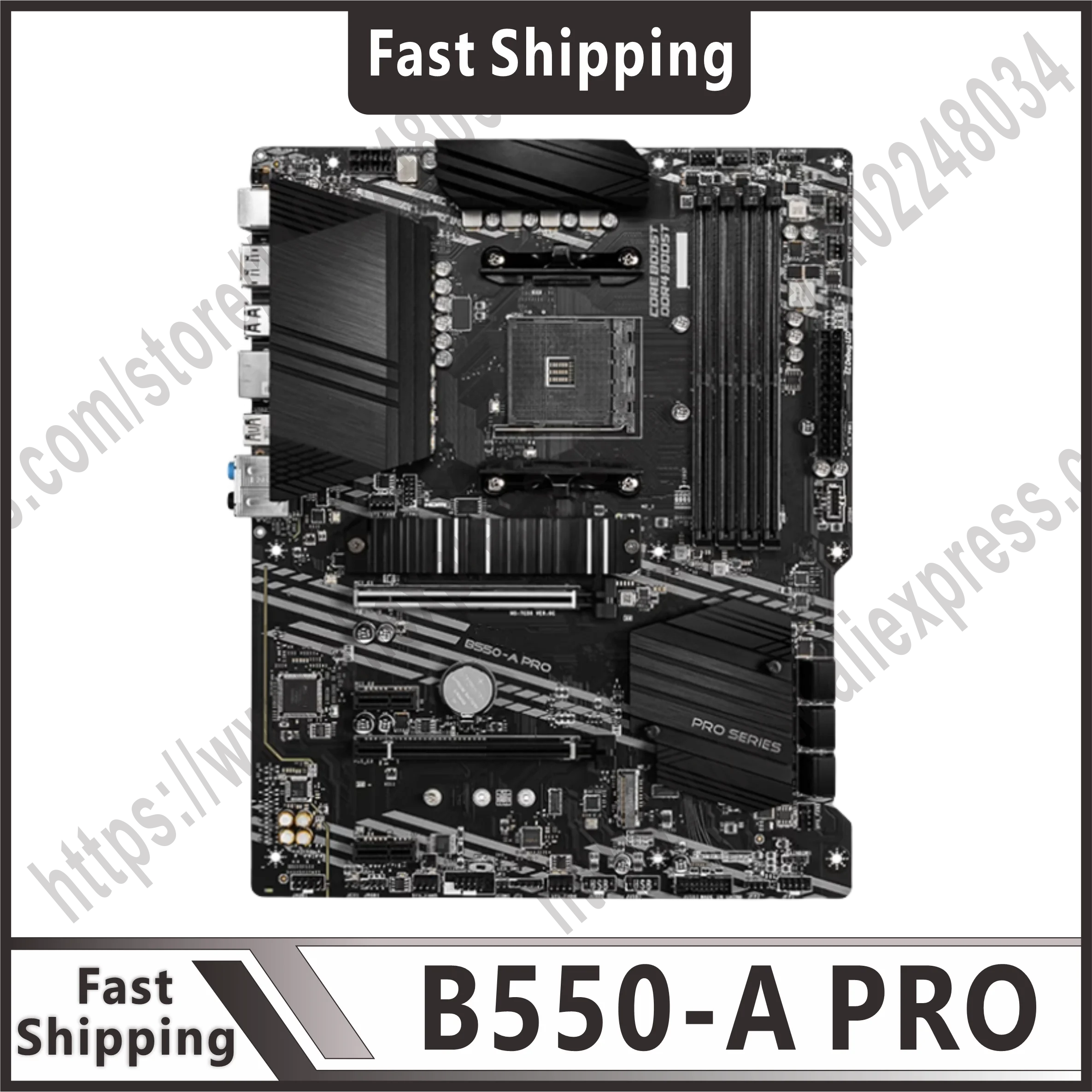 B550 motherboard B550-A PRO motherboard slot AM4 DDR4 128GB M.2 SATA III USB3.2 ATX suitable for Ryzen 3000/5000 series CPUs