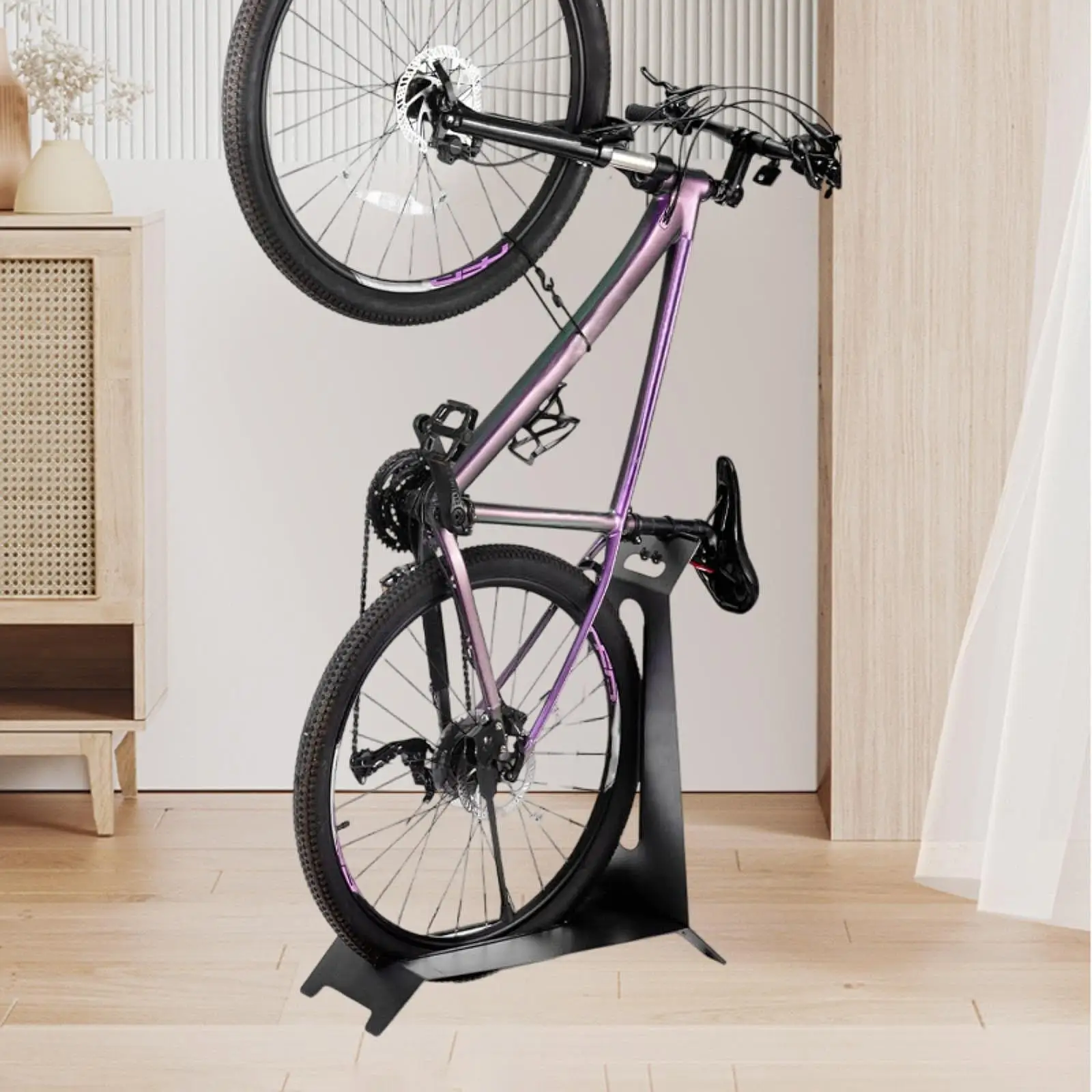 

Vertical Bike Stand Heavy Duty Upright Bike Storage Rack for Road Bikes Dorm