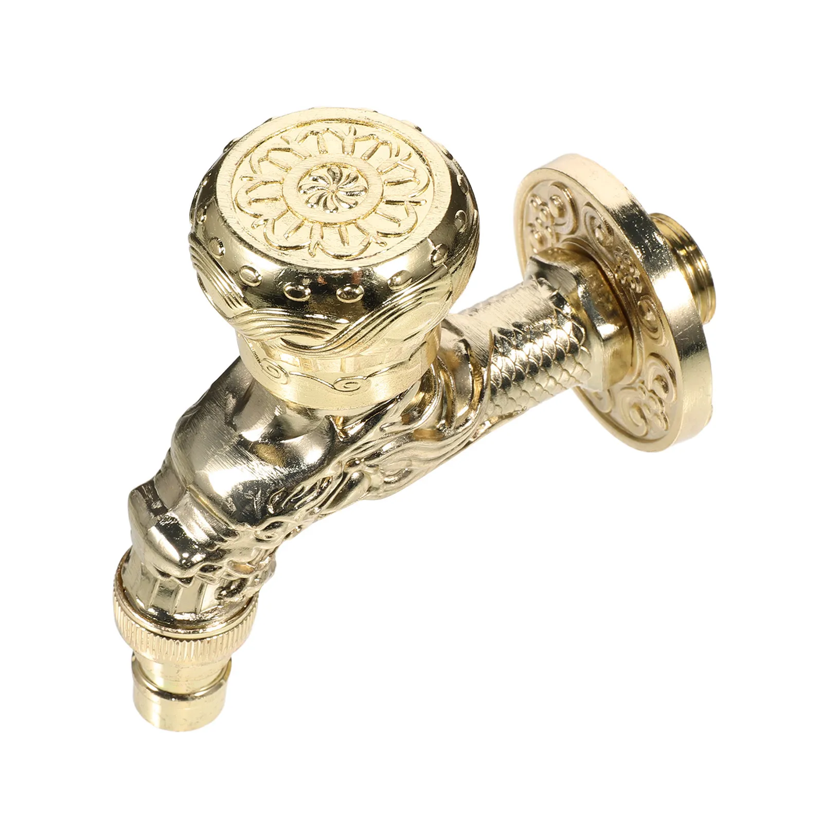 Outdoor Garden Faucet Brass Construction Water Tap Adjustable Valve for Lawn Irrigation Effective Water Saving