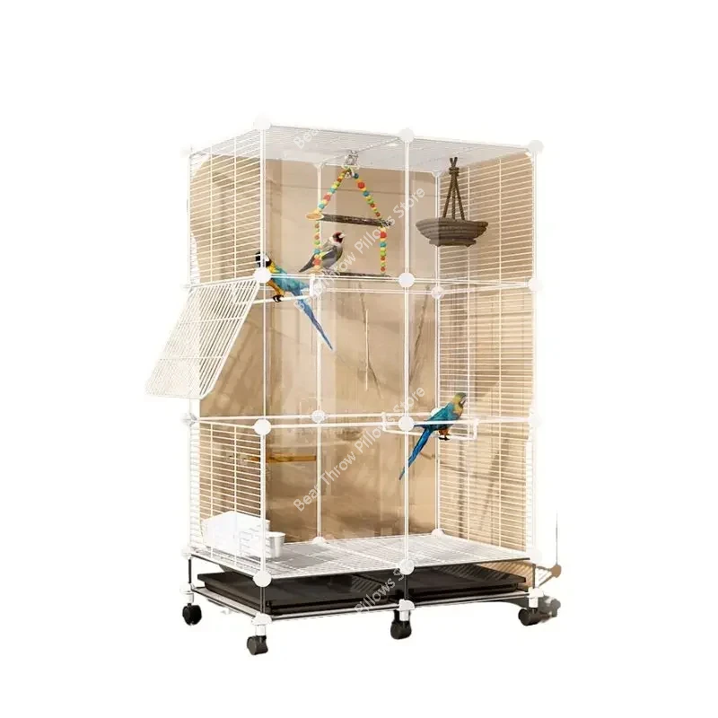 Breeding Canari Bird Cages Outdoor Large Budgie Parrot Stand Feeder Pigeon Cage Pour Oiseaux Pet Products YY50BC