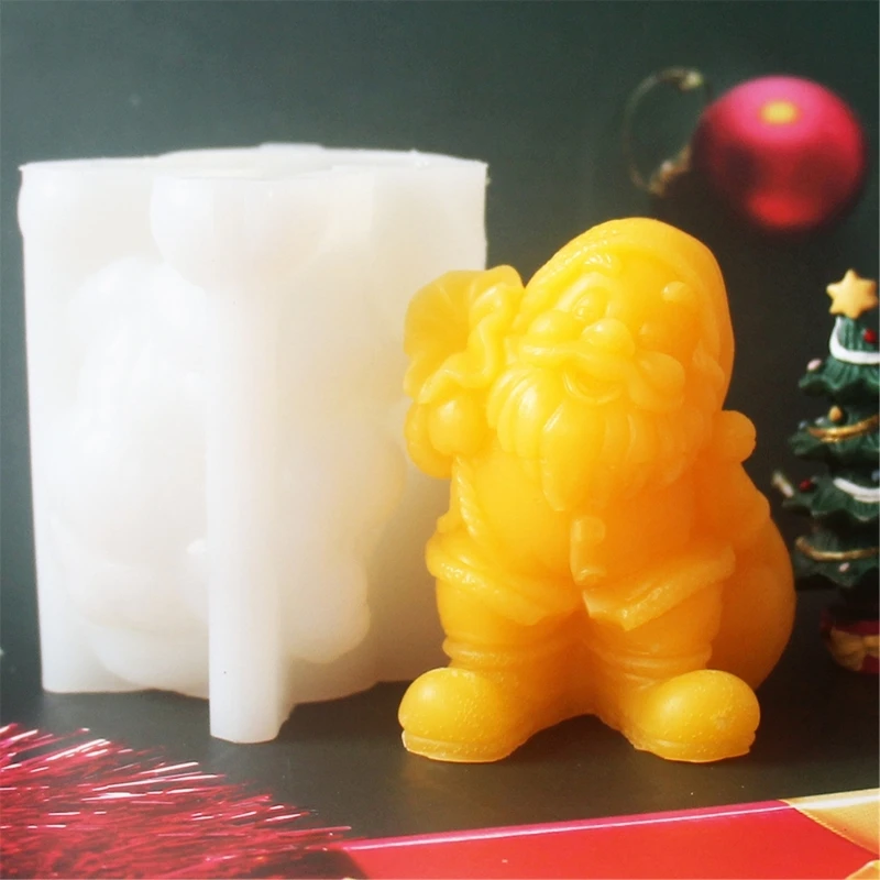 Stampi in silicone per Babbo Natale Stampi funzionali per candele in silicone per Babbo Natale per dolci creativi produzione