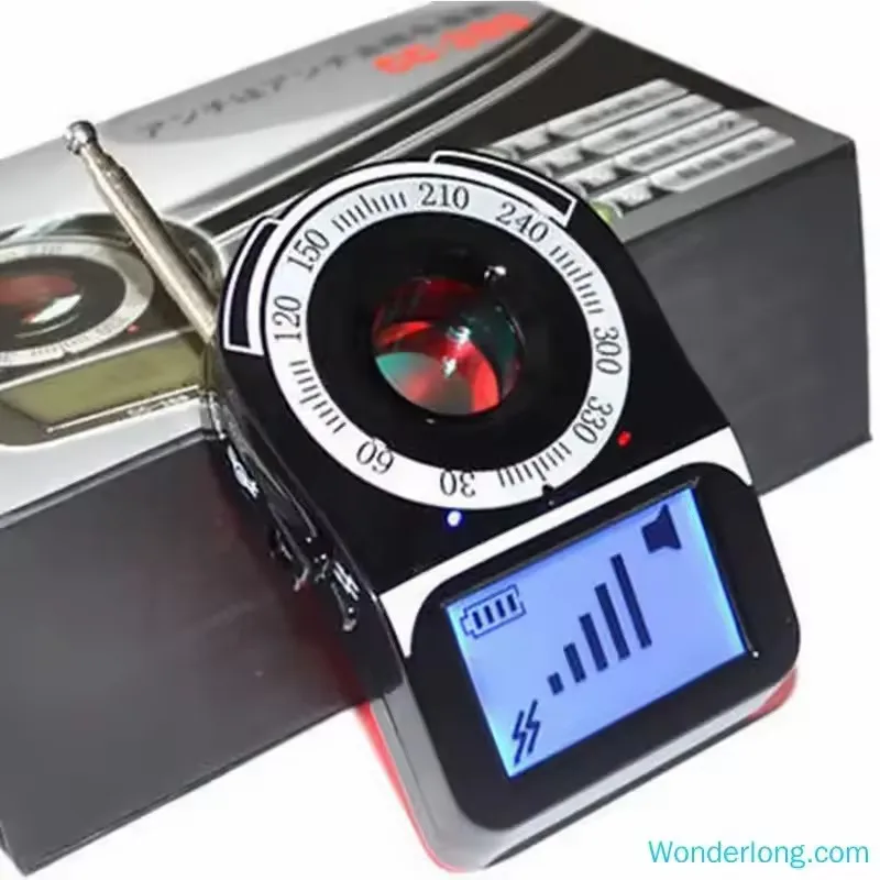 Portable Hotel Pinhole Camera Detector Wireless signal Full Band Scan GPS Tracking Bug Finder Anti Spy Gadgets wifi Cam Detector