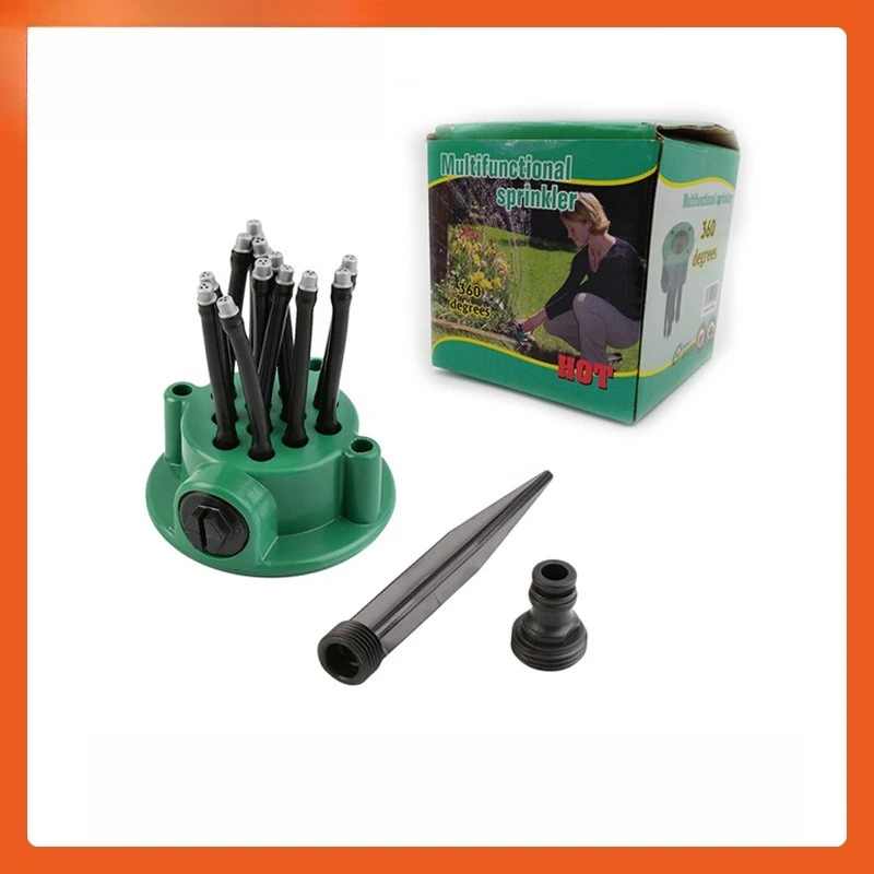 Gardening Lawn Sprinkler Roof Cooling 360 Degree Garden Automatic Multi-head Sprinkler Fast Delivery
