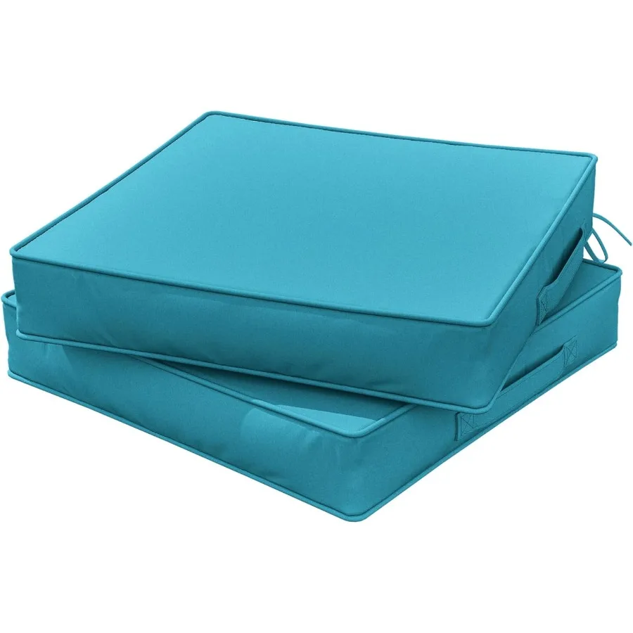 

Подушки для уличных стульев 22 х 22 х 4 дюйма Подушки для мебели для патио Водонепроницаемые и устойчивые к выцветанию уличные подушки для патио Furni