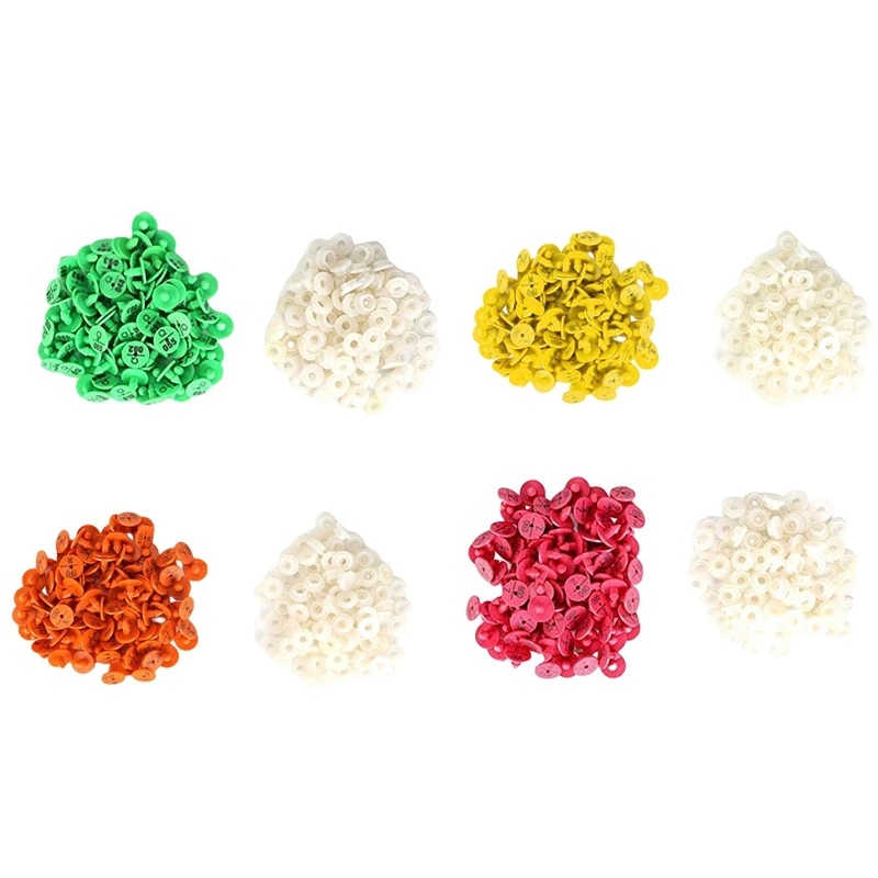 

100Pcs Quality Plastic Animal Livestock Ear Tag For Rabbit Fox Dog Marker Label