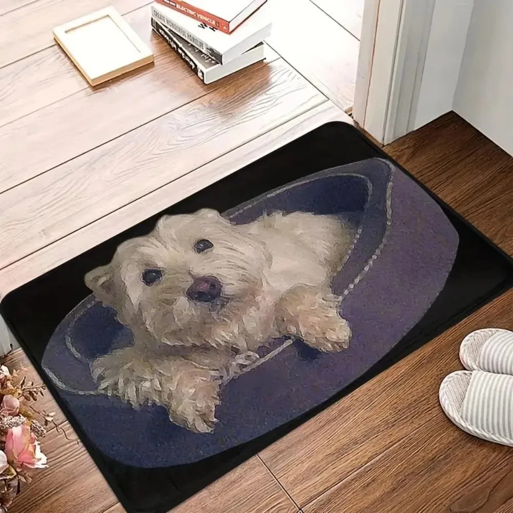Cute Animal Welcome Doormat Kitchen Rug Bathroom Mat Washroom Floor Mat Carpet for Entrance Door Mat Funny Home Decoration