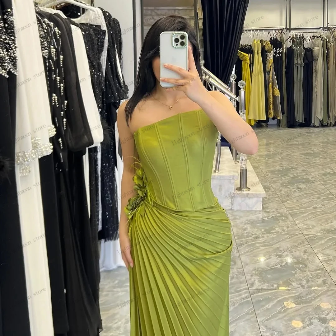 

Elegant Evening Dresses Simple Prom Dress Strapless Charming Robe For Formal Party Floor Length Vestidos De Gala Customized 2025