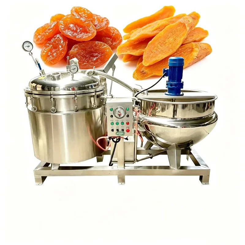 Jacketed Pressure Cooker Vacuum Negative Pressure Sugar Impregnation Machine Custom