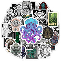 Cthulhu Mythos Stickers Lovecraft Horror DIY Toy Gift Decorative Graffiti Decal for Phone Laptop Bottles Luggage Waterproof