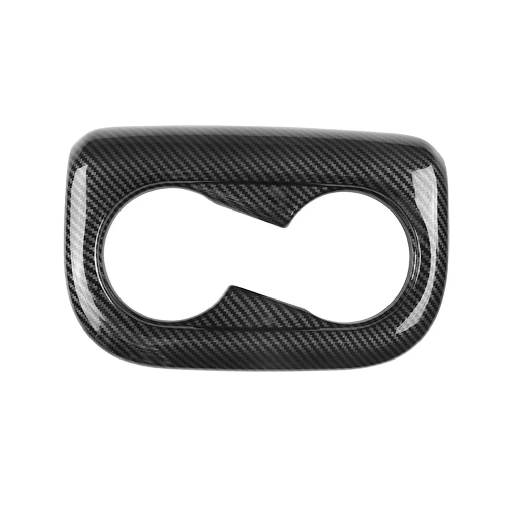 Car Carbon Fiber Center Console Water Cup Holder Decoration Cover Trim Stickers for Hyundai Aini Krypton 5 IONIQ 2022+