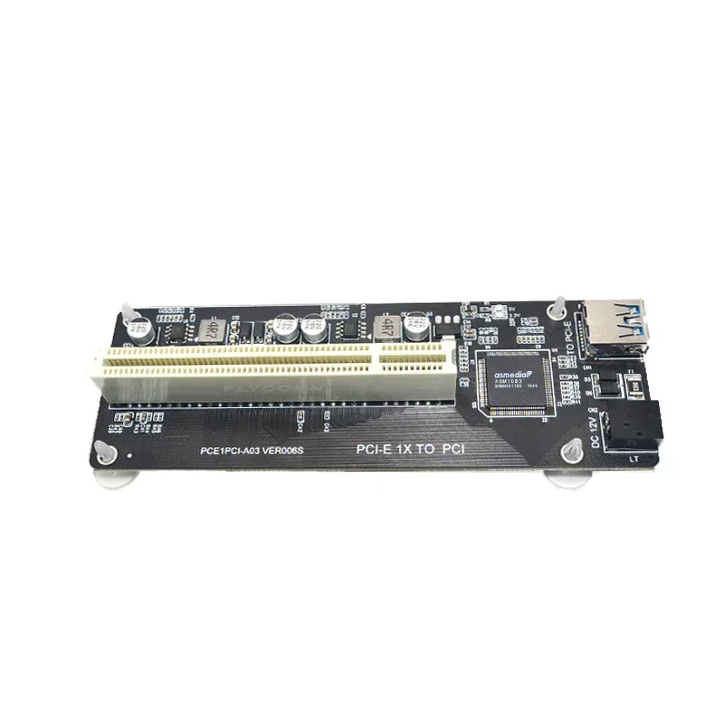 PCIE PCI-E PCI Express X1 naar PCI Riser Card Bus Card Hoge Efficiëntie Adapter Converter USB 3.0 Kabel voor Desktop PC ASM1083 Chip