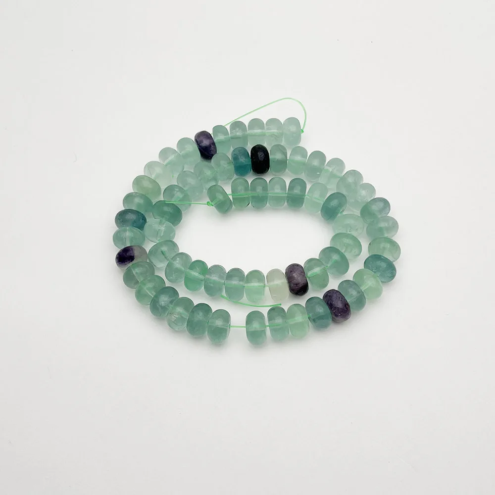 Rondelle Beads Natural Fluorite Stone 4x6mm 5x8mm 6x10mm Jewelry Making diy Charm Gift Bracelet Necklace Jewelry accessories