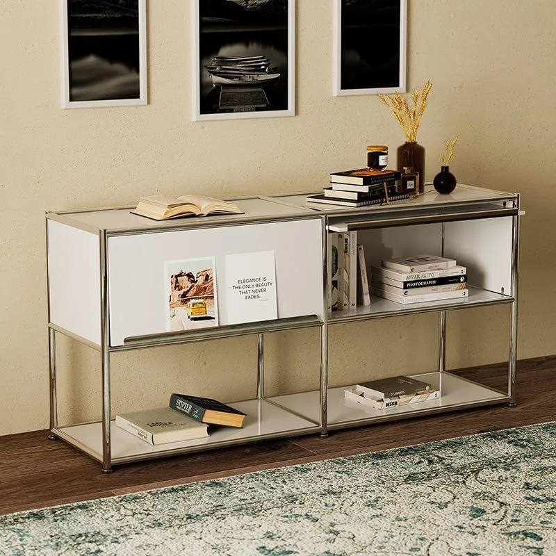 Korean version of INS sideboard, stainless steel USM module combination, second hand storage cabinet