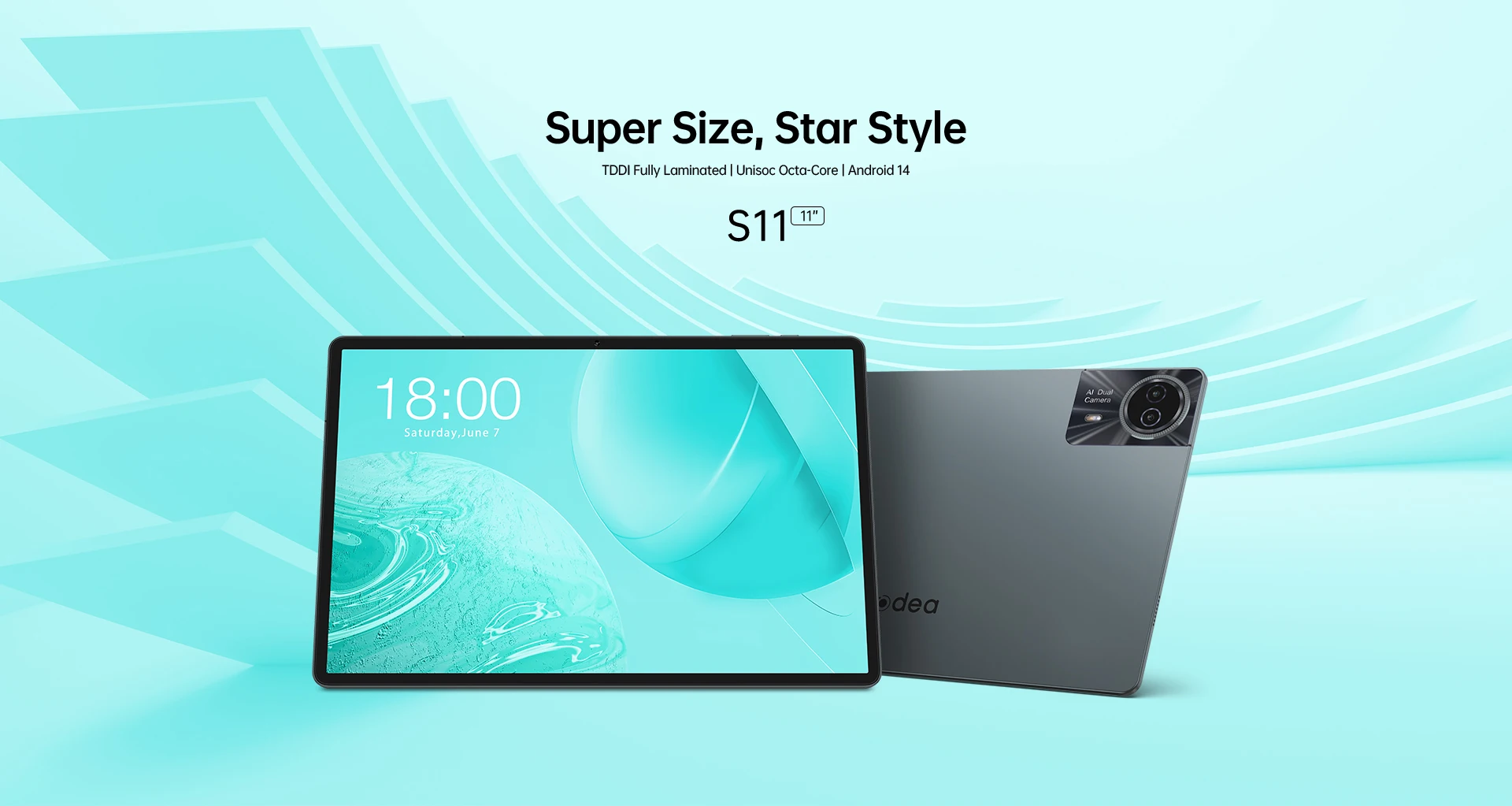 Teclast Odea S11, 11-Zoll-Tablet, max. 16 GB RAM, 256 GB ROM, 1920x1200 TDDI, Android 14, Octa-Core, T606, GPS, 4G LTE, 13MP+8MP – Detail 2