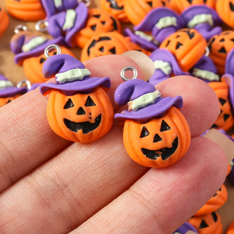 10 teile/los 21*17mm niedlichen Kürbis Charms Anhänger für Schmuck Herstellung Halskette Ohrringe DIY Zubehör liefert – Detail 6