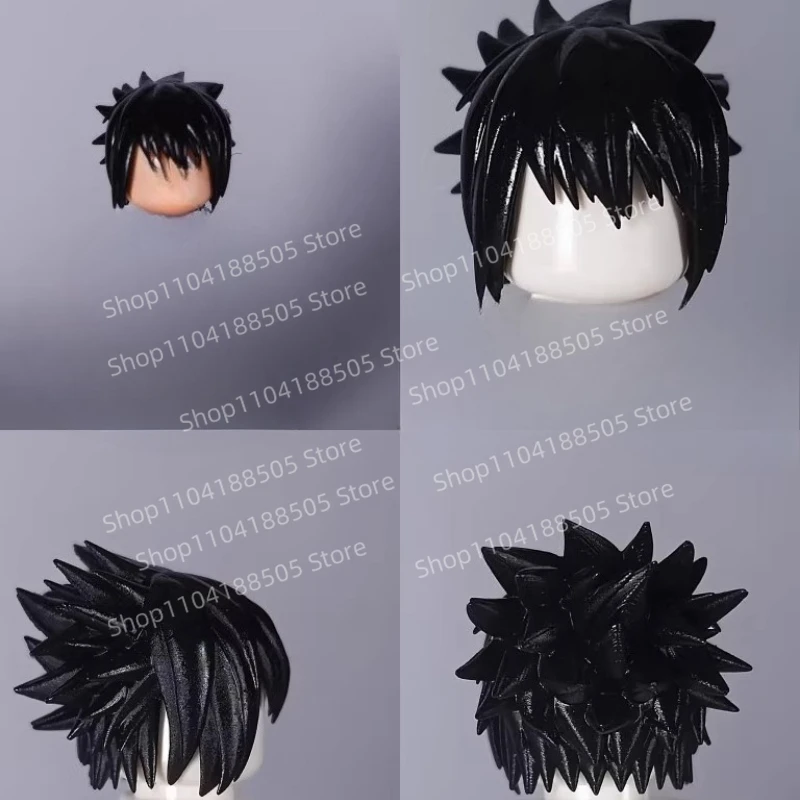 MOC サードパーティ プロデューサー Zai アニメ ヘアスタイル アクセサリー、ヘア ヘッド スプライシング アセンブリ モデル装飾品、ビルディング ブロック