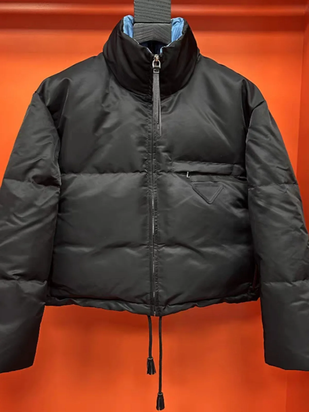 Thiened Du down ort manteau col montant femme hiver Jaet pain Sle chaud mémoire tissu Nylon blanc Du plume