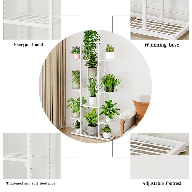 Plant Stand And Flower Stand 5/7 Tier Flower Shelf Planter Rack Storage Organizer Display Indoor Garden Balcony Storage Rack