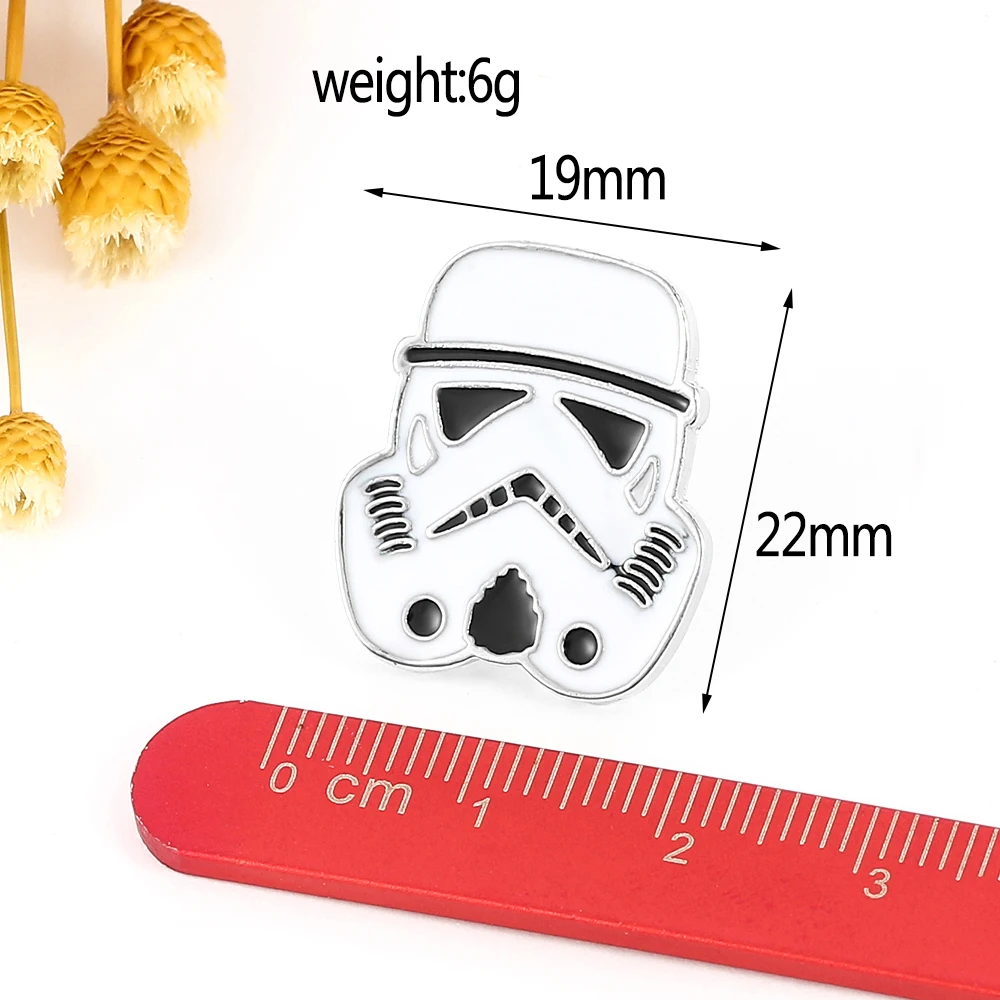 Star Wars Brooch Cosplay Imperial Stormtrooper Badge Enamel Metal Brooch Clothing Backpack Pin for Fans Jewelry Accessories Gift