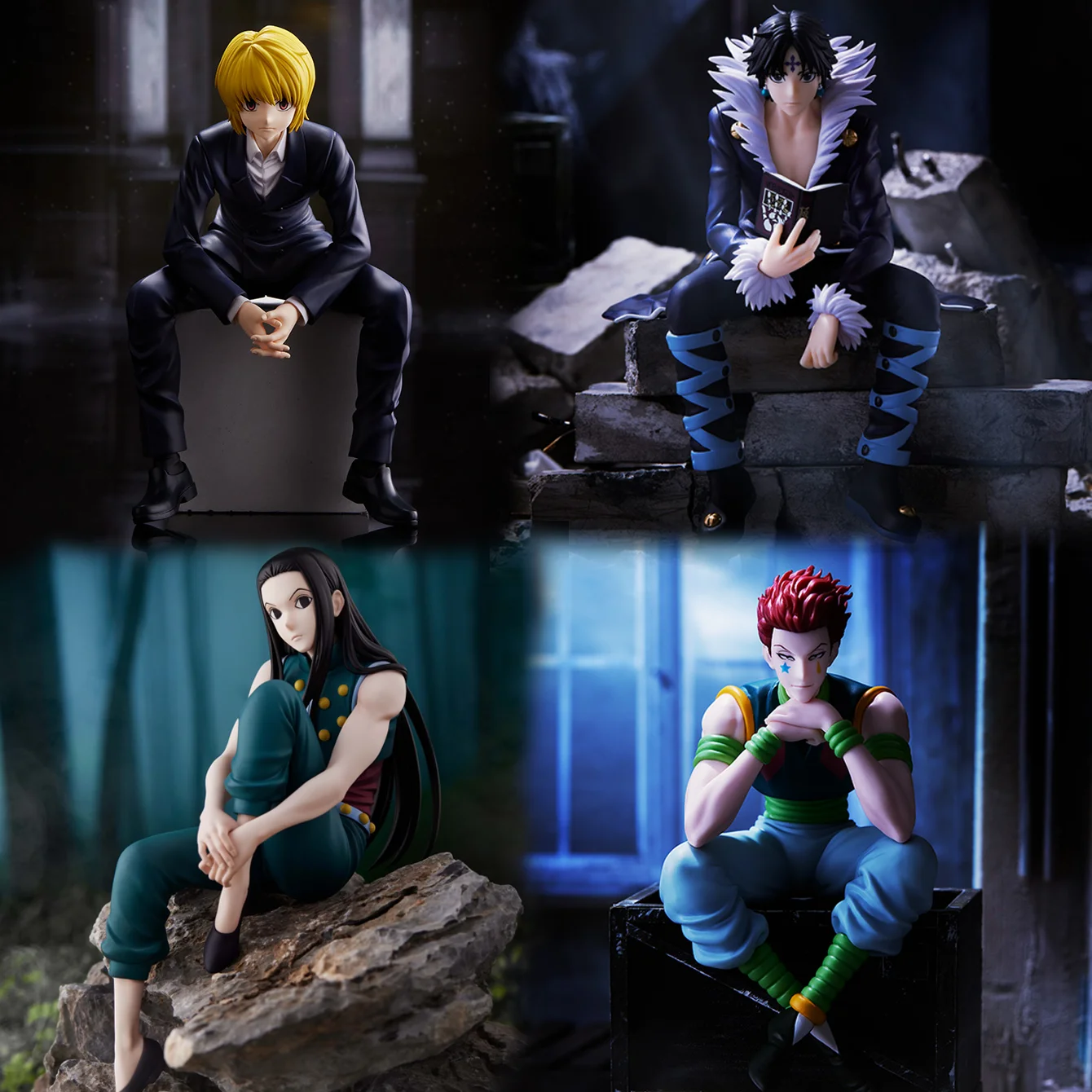 Figura de Anime de Chrollo Lucilfer, Kurapika, Hxh, Mercancía de Anime, Regalo de Anime para Cumpleaños de Amigos, Estatua de Personaje de Anime de Alta Emoción, Adorno de Escritorio, Figura Coleccionable, Regalo Festivo, Soporte para Ramen