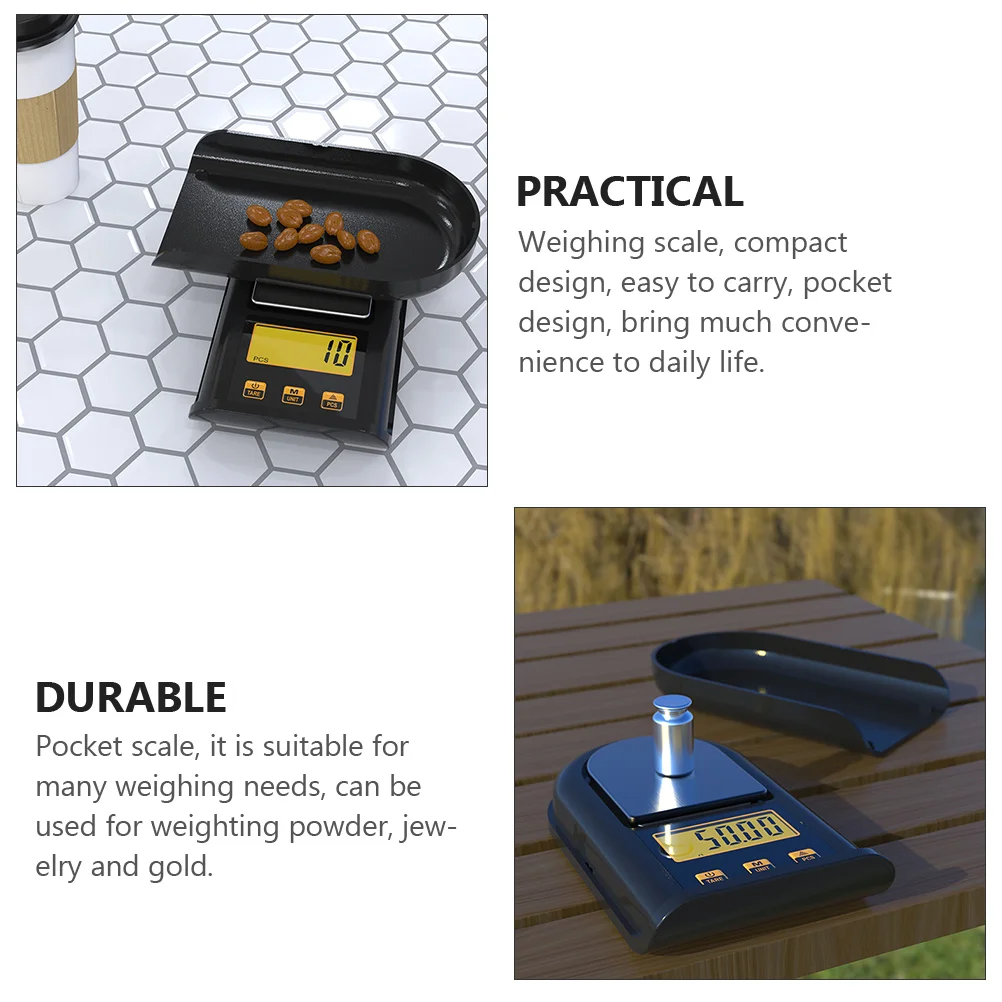 

1pc Pocket Scale Digital Weight Measure For Jewelry Gold Lcd Backlight Kitchen Jewelry Weight Scale Bar Tools