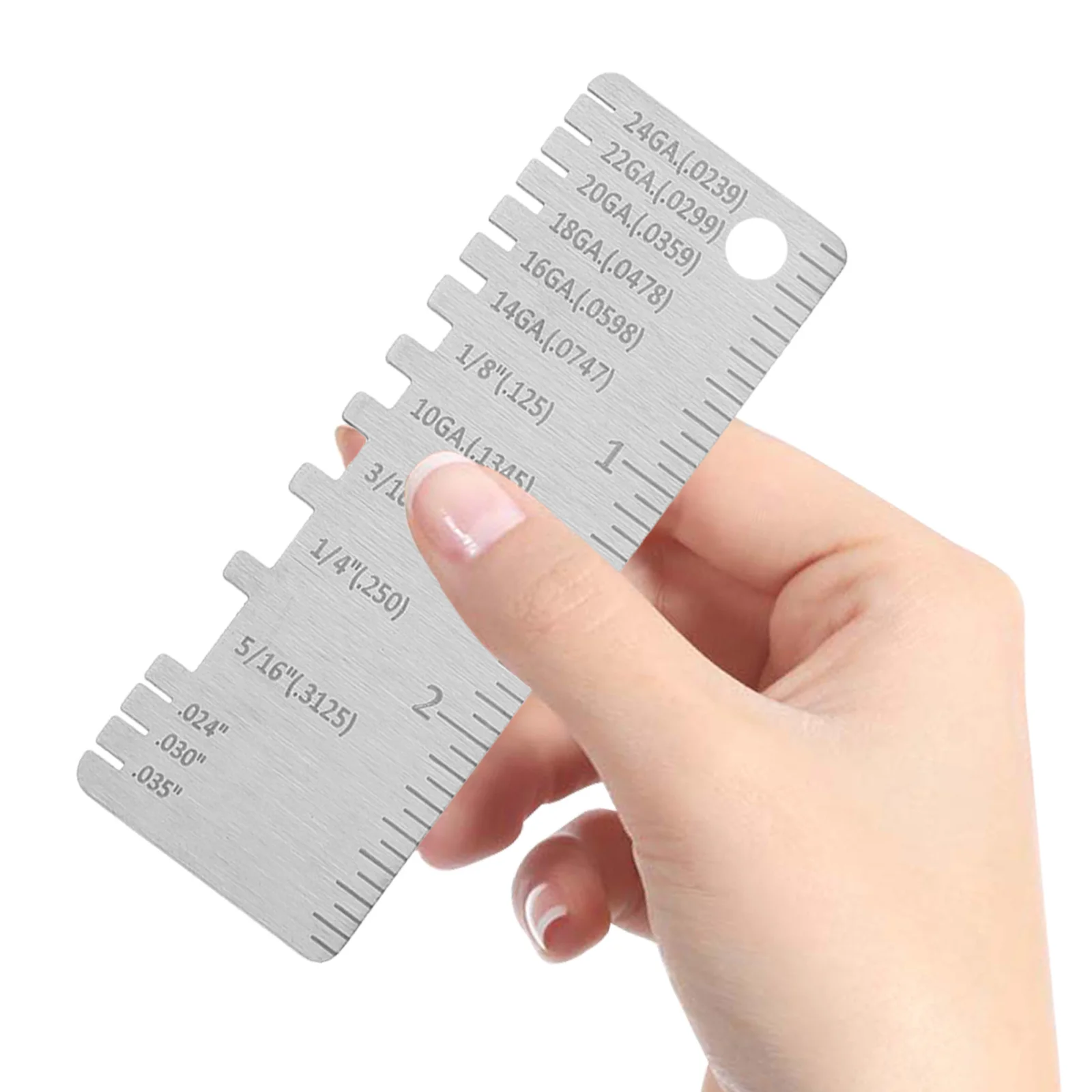 

3Pcs High Precision Wire Gauge Welding Thickness Gauges Sheet Metal Gauge Measuring Tool Metal Thickness Tool Welding Tools