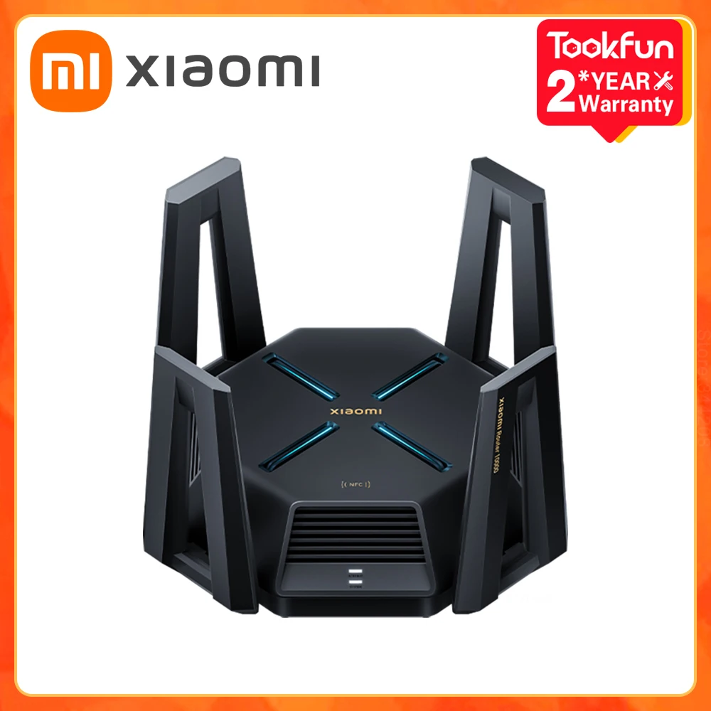 Orijinal XIAOMI 10 Gigabit Router Dual 10G Network Port WIFI Tri-band  2GB RAM Repeater Wireless Mesh IPTV USB 3.0