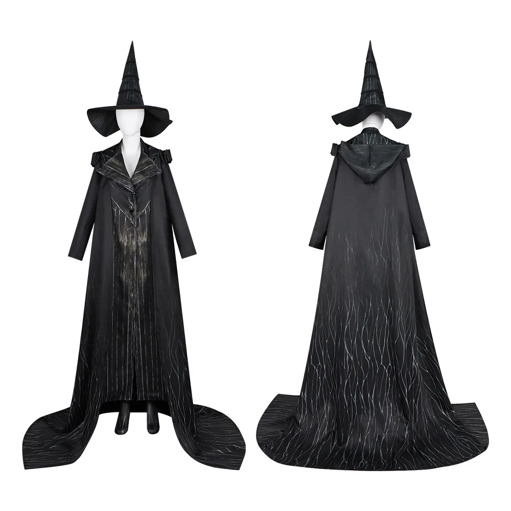 

Wicked Elphaba Cosplay Costume Witch Dress Uniform Wicked Witch of The West Halloween Carnival Party Women Outfits