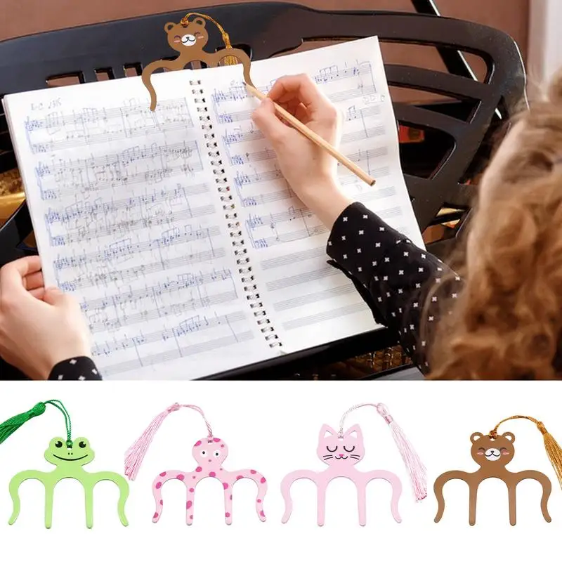 Music Book Clip Metal Music Holder Clip Secure File Clamp Page Marker Clips For Easy Page Access Page Holder For Efficient Study